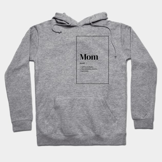 Mom Definition Superhero Superwoman Hoodie by THEMom